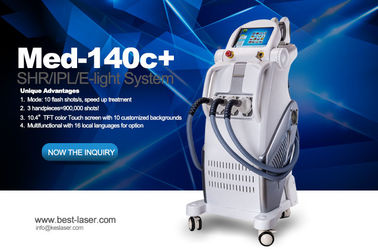 Schönheits-Salon-Ausrüstungs-Laser-Haar-Abbau-Maschine MED-140 IPLs SHR Elight benutzte C + Haut-Verjüngung