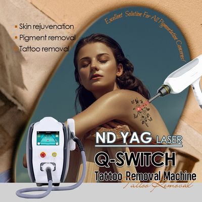 Q Switch ND YAG Laser Tattoo Entfernung Gerät 3 Arten Kohlenstoff Peeling