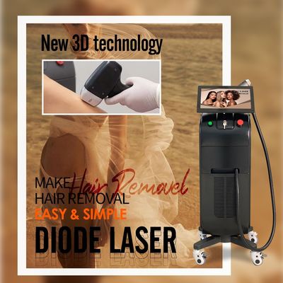 Traditioneller 808-Diodenlaser zur Haarentfernung 3 Wellen 755nm 808nm 1064nm