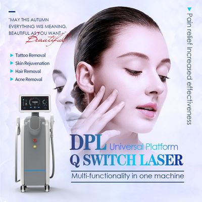 2 in 1 Haut Schönheitsmaschine Multifunktions-DPL-System und Nd Yag Laser Handpiece