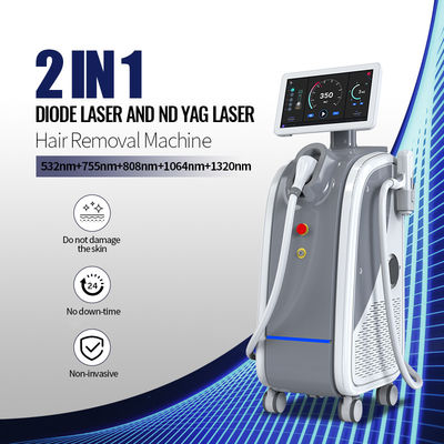 Neue 808nm schmerzlose Enthaarung Tattoo Entfernung Maschine 2 in 1 System