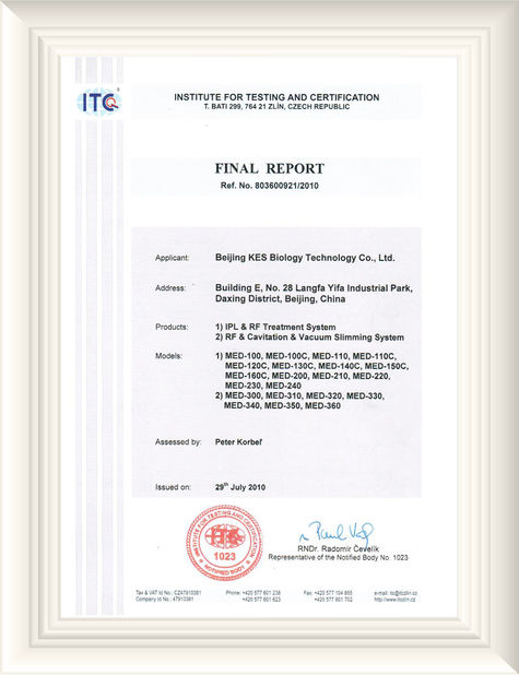 China Beijing KES Biology Technology Co., Ltd. Zertifizierungen